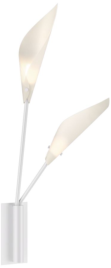 Sonneman Calla 19 1/4"H Satin White 2-Light LED Wall Sconce