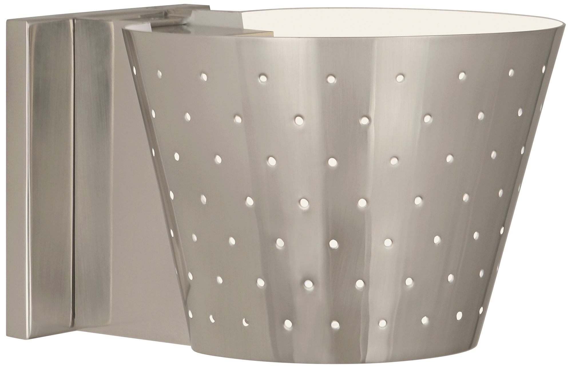 Robert Abbey Pierce 6" High Antique Silver Wall Sconce