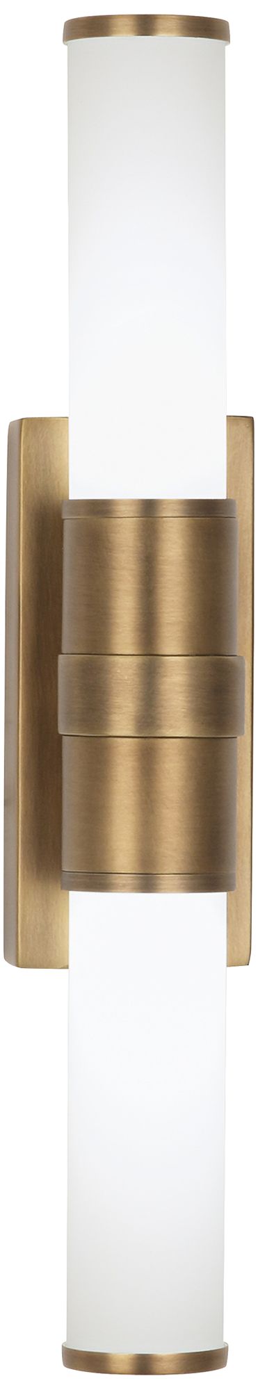 Roderick 16 1/2" High Warm Brass 2-Light LED Wall Sconce