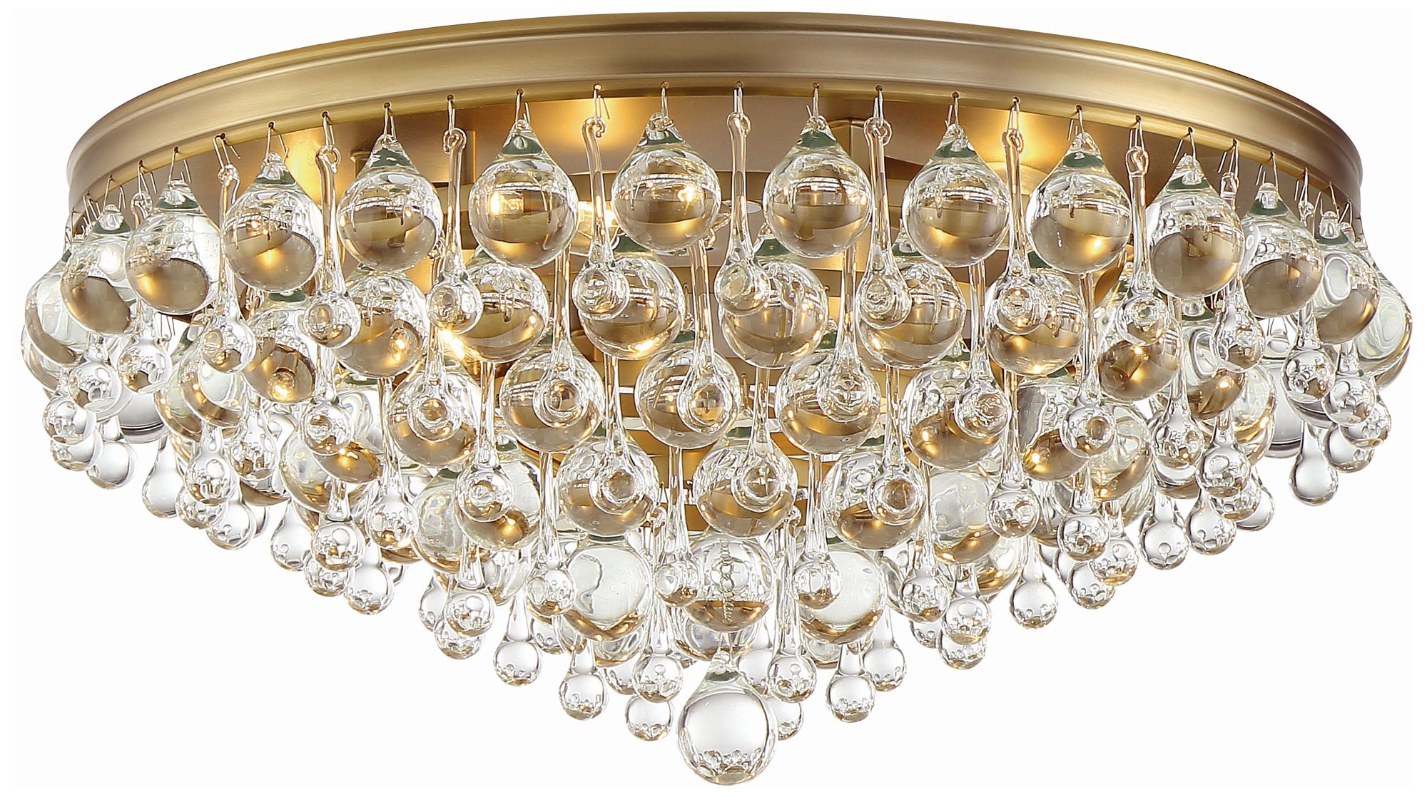 Crystorama Calypso 20" Wide Vibrant Gold Ceiling Light
