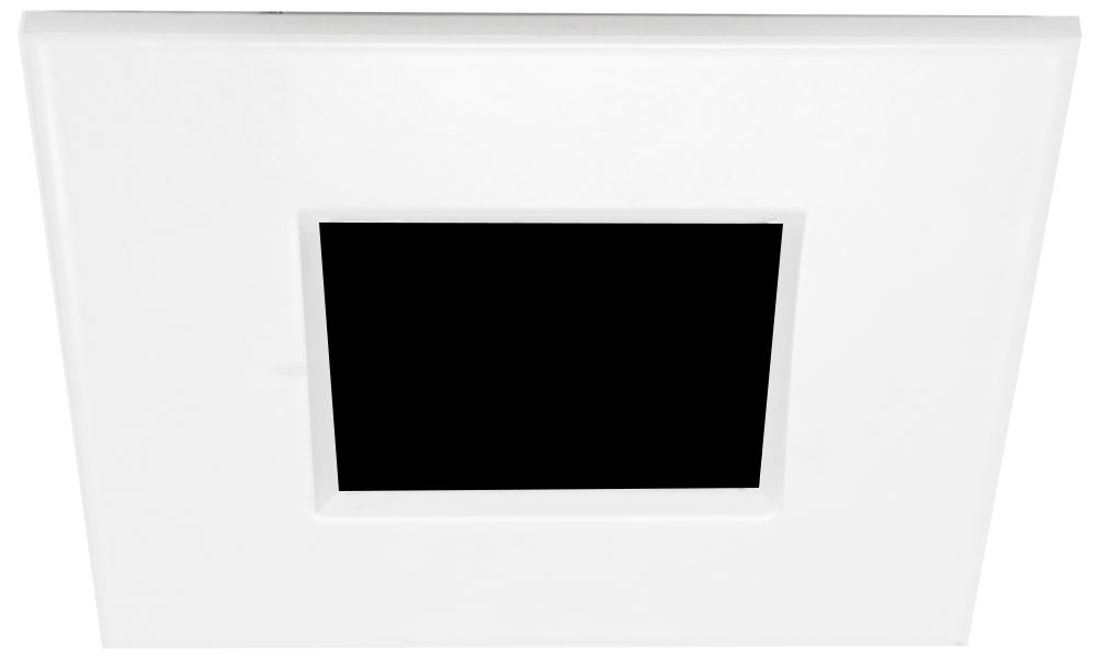 WAC Oculux Architectural 3 1/2" Square White Pinhole Trim