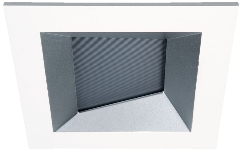 Oculux Architectural 3 1/2" Square Haze White Wall Wash Trim