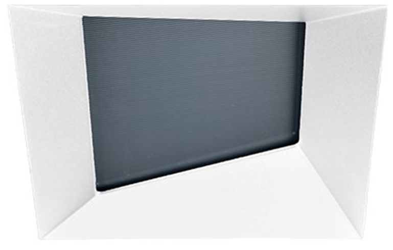 Oculux Architectural 3 1/2" Square White Wall Wash Downlight