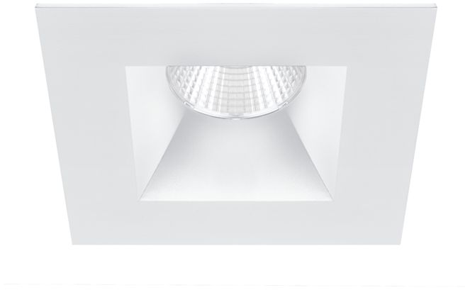 Oculux Warm Dim 3 1/2" Square White LED Reflector Downlight