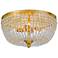 Crystorama Rylee 18" Wide Antique Gold Ceiling Light