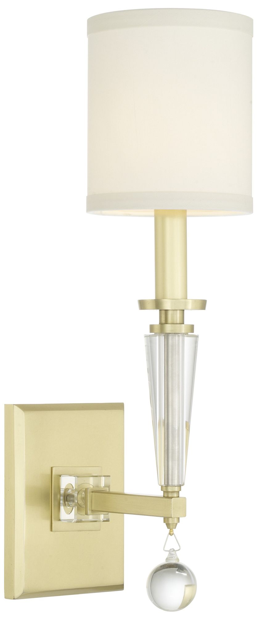 Crystorama Paxton 17" High Antique Gold Metal Wall Sconce