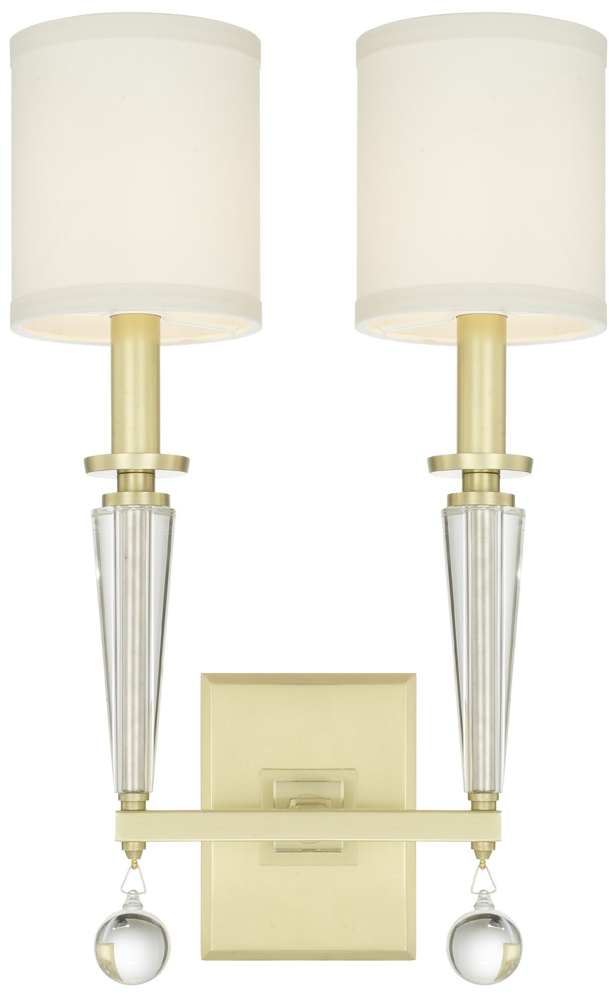 Crystorama Paxton 18 1/2"H Antique Gold 2-Light Wall Sconce