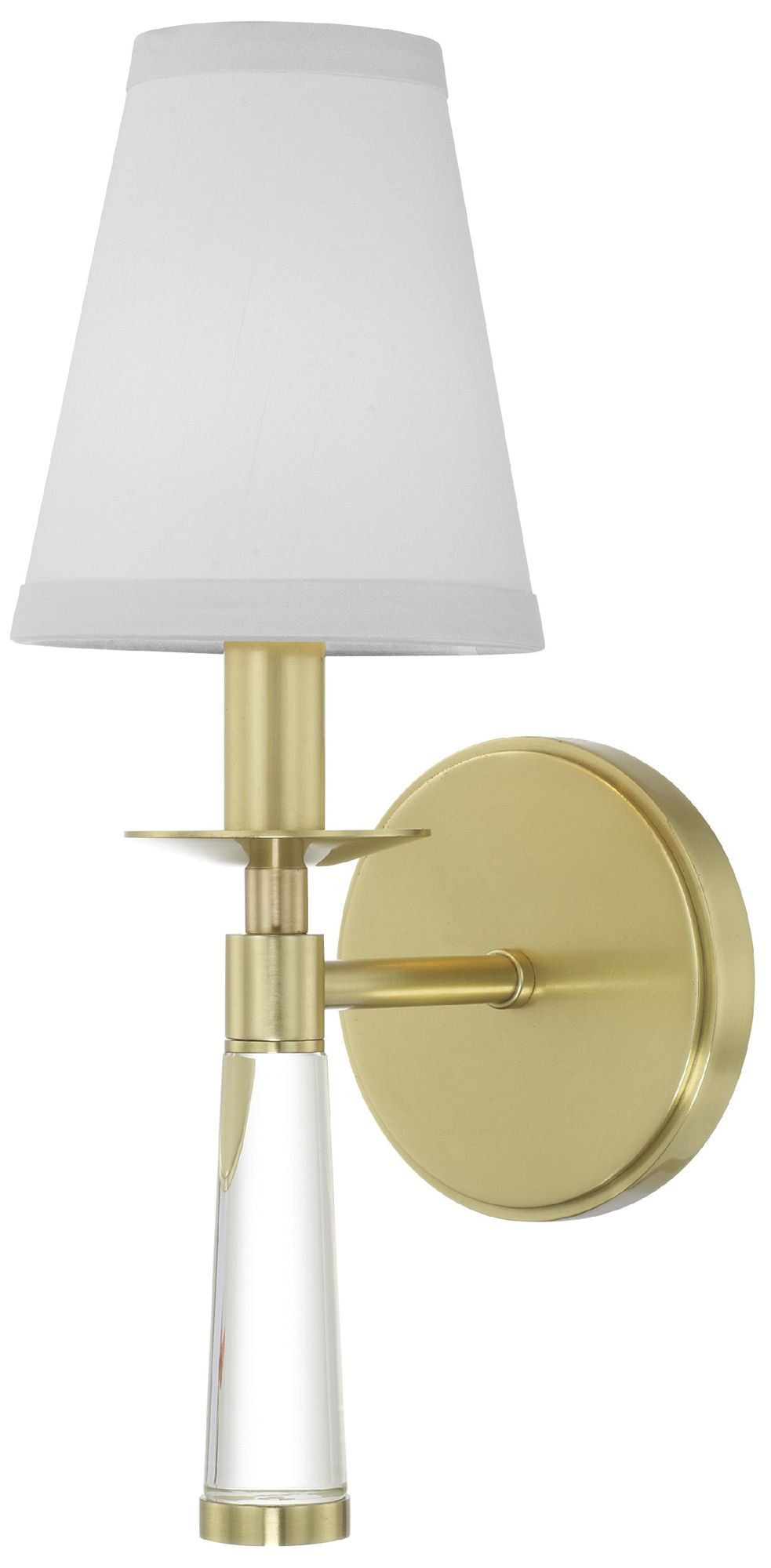 Crystorama Baxter 15" High Aged Brass Wall Sconce