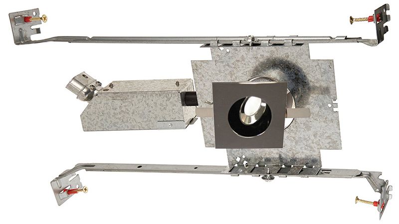 WAC LEDme 1" Square Gunmetal Mini Adjustable Recessed Kit