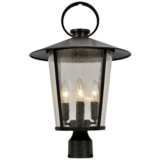 Crystorama Andover 20 1/2&quot;H Matte Black Outdoor Post Light