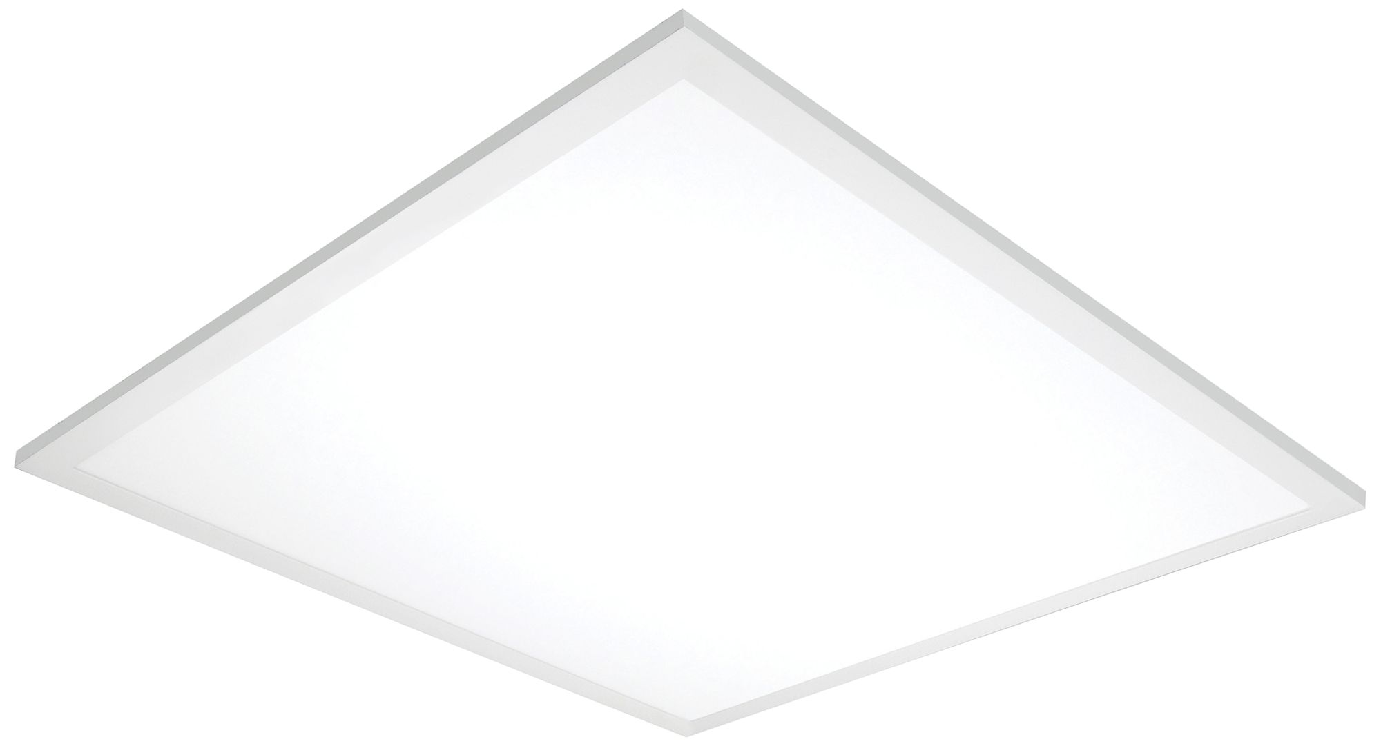 24" Square White 4000K LED Lay-in Flat Panel Ceiling Light