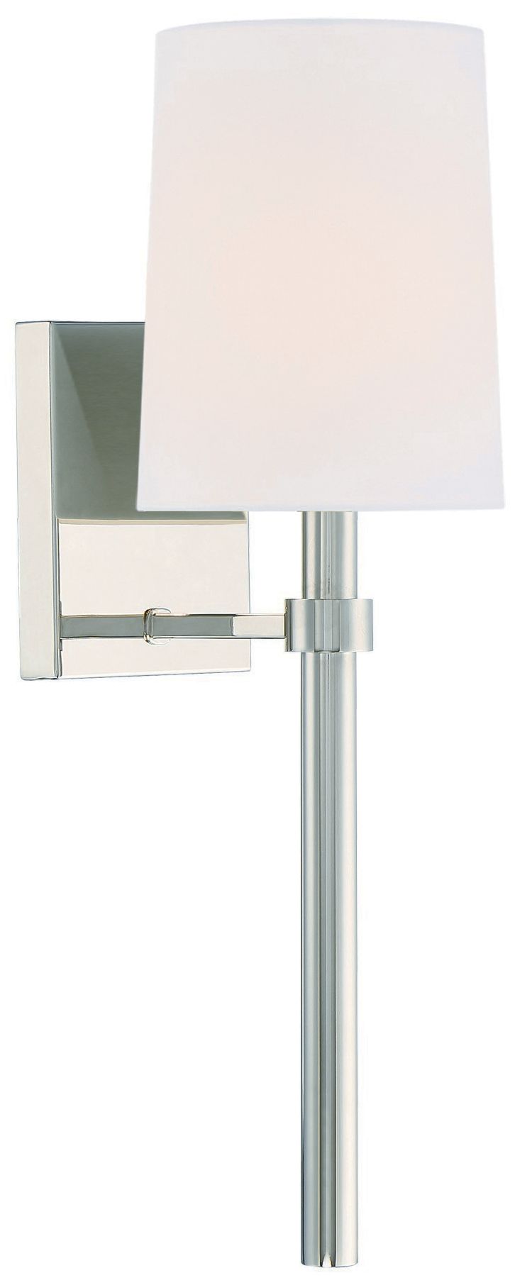 Crystorama Bromley 18" High Polished Nickel Wall Sconce