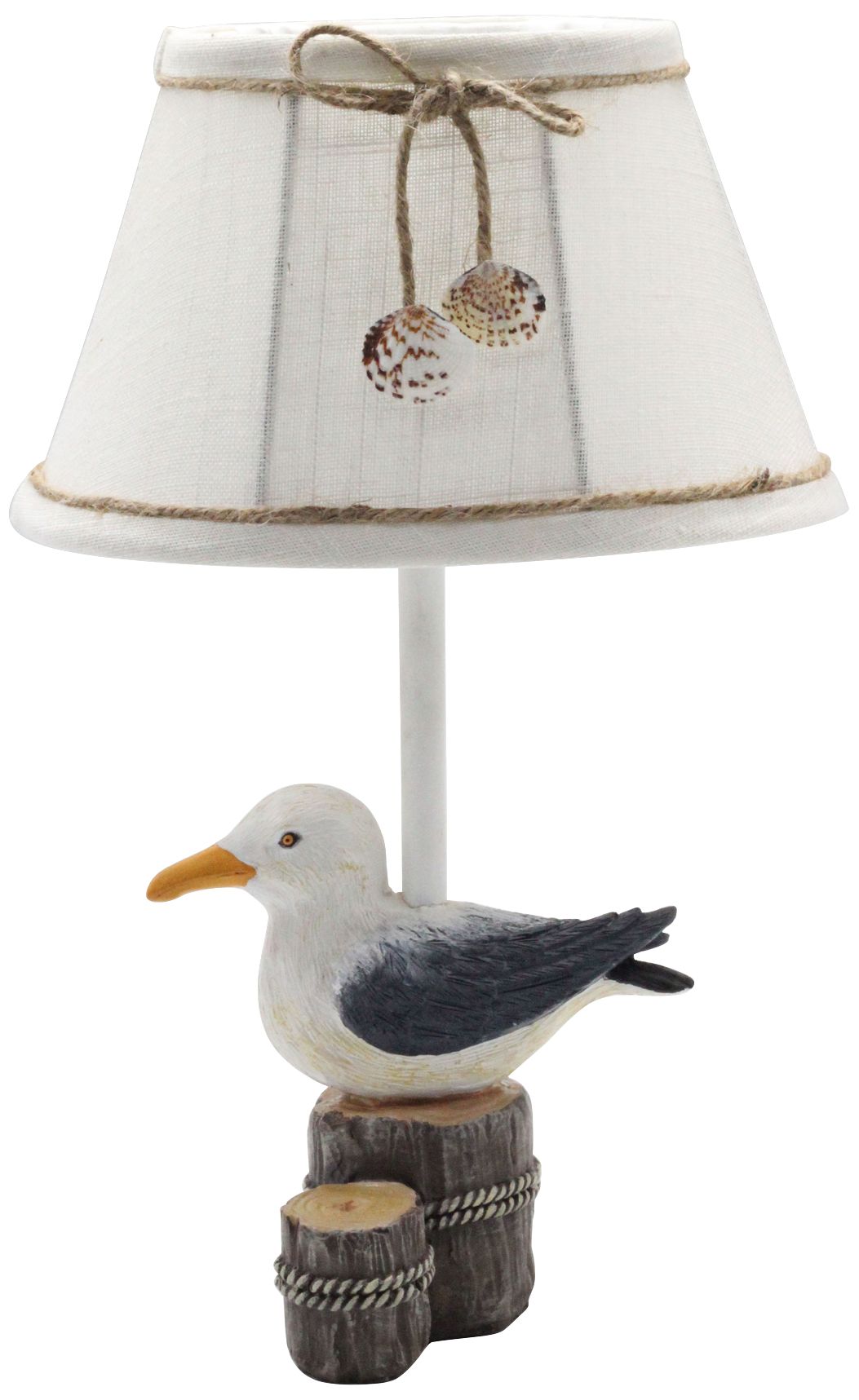 Johnny Gull 12" High White Accent Table Lamp