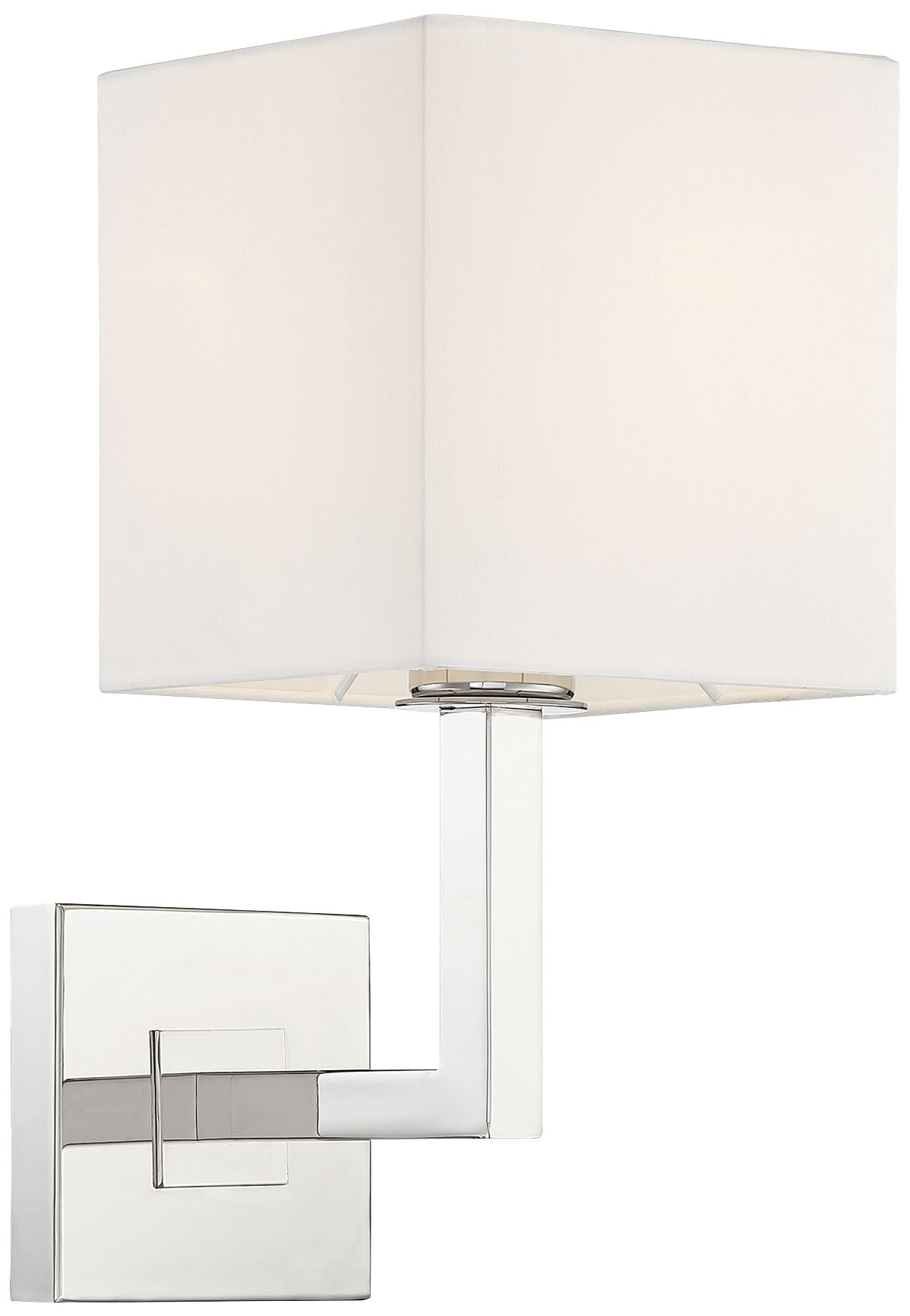 Crystorama Chatham 13 1/2" High Polished Nickel Wall Sconce