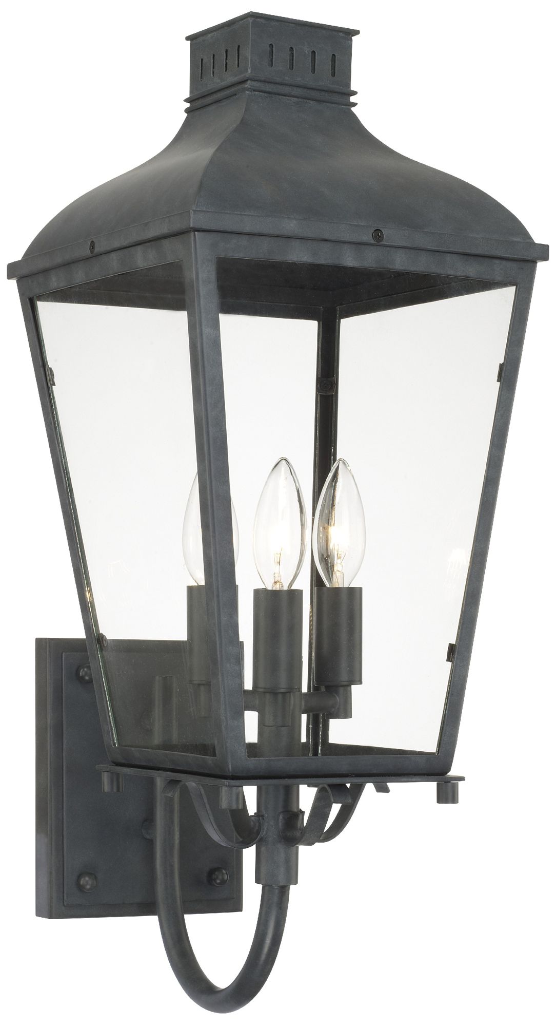 Crystorama Dumont 23 1/2" High Graphite Outdoor Wall Light