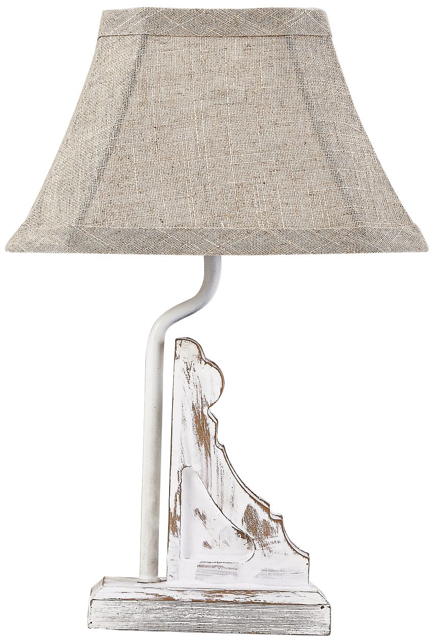Mini Corbel 12" High White Accent Table Lamp