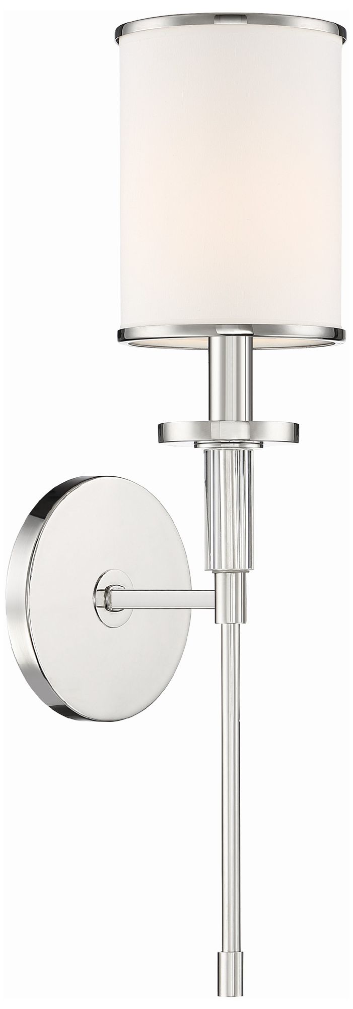 Crystorama Hatfield 18 1/2" High Polished Nickel Wall Sconce