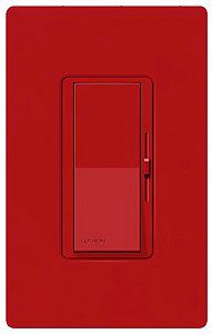 Lutron Diva SC 600W Single Pole Hot Red Dimmer