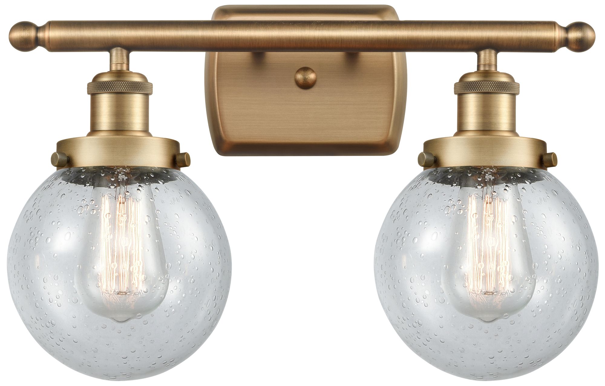 Innovations Lighting Ballston Urban Beacon 2 Light 16" Led Bath Light - Brushed Brass - See