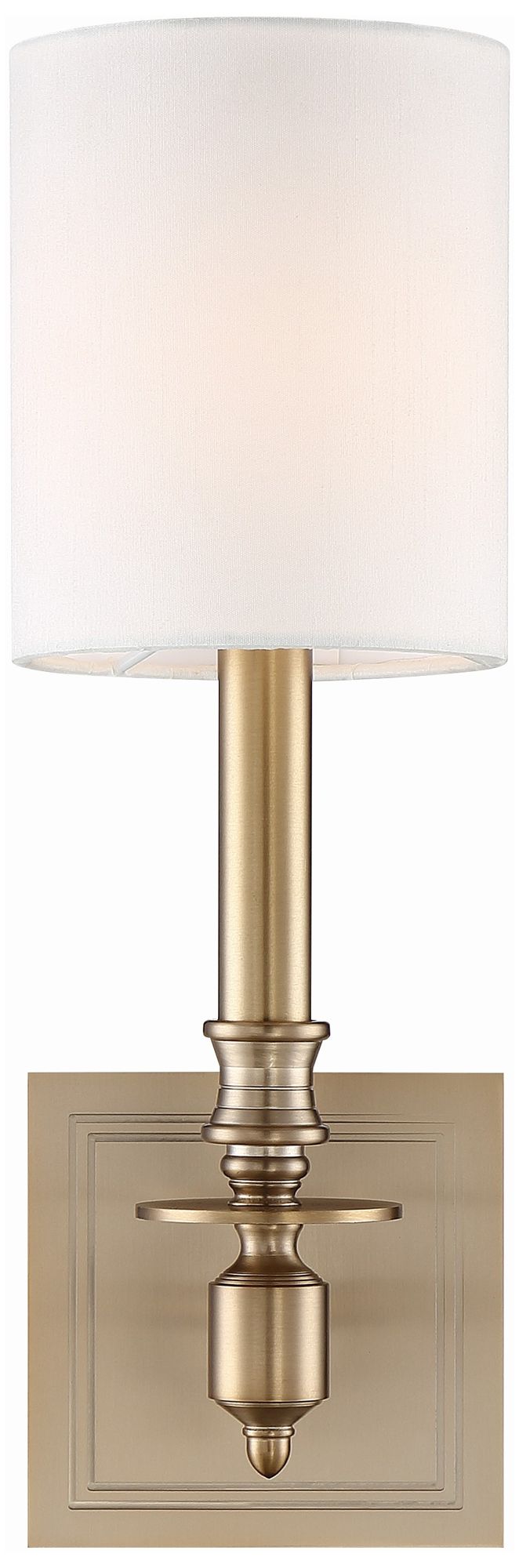 Crystorama Lloyd 13 1/2" High Aged Brass Wall Sconce