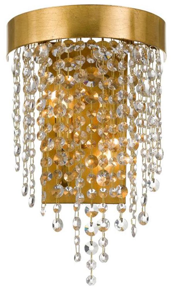 Crystorama Winham 16" High Antique Gold Wall Sconce