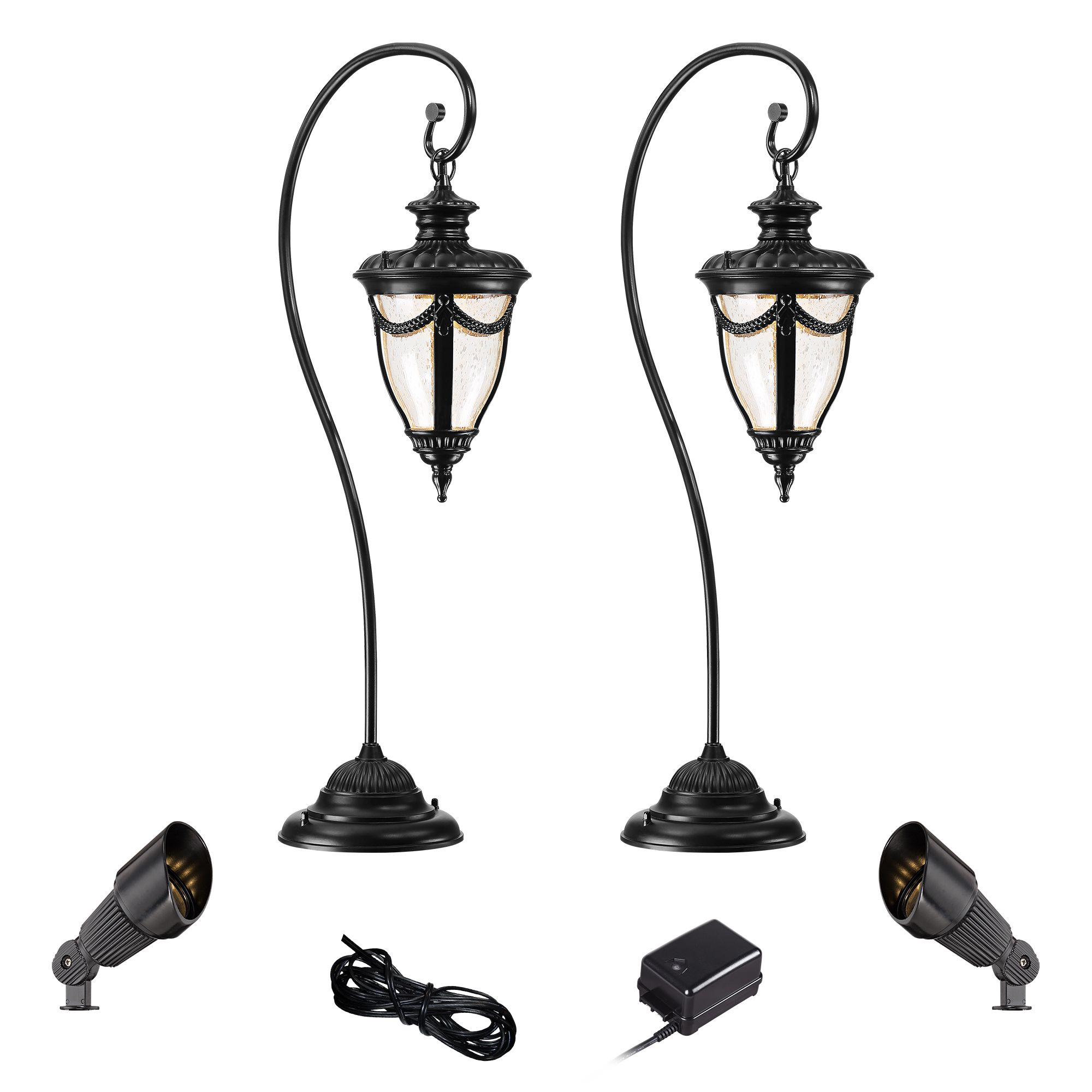Neptune Black 6-Piece LED Landscape Path and Spot Light Set