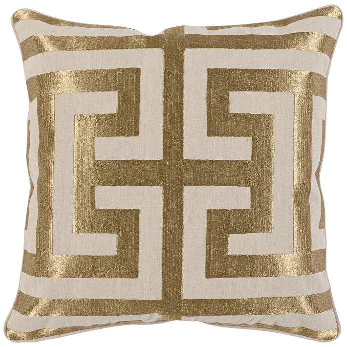 gold satin decorative pillows