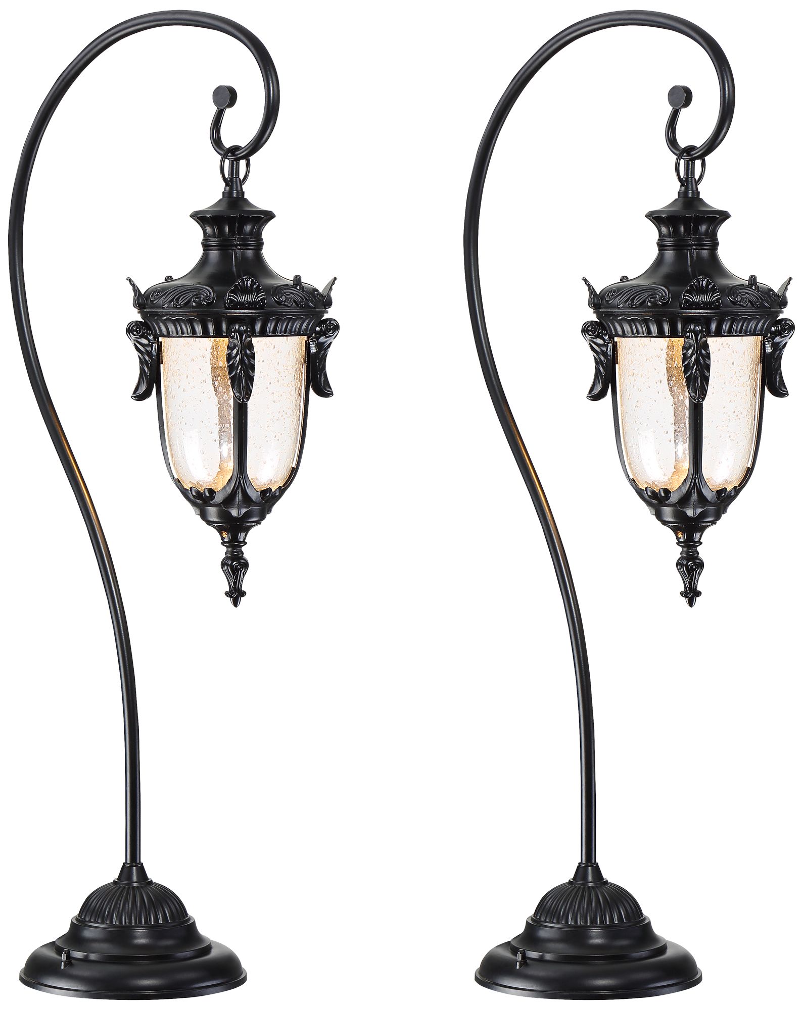 Calistoga 24" High Black LED Landscape Path Lights Set of 2