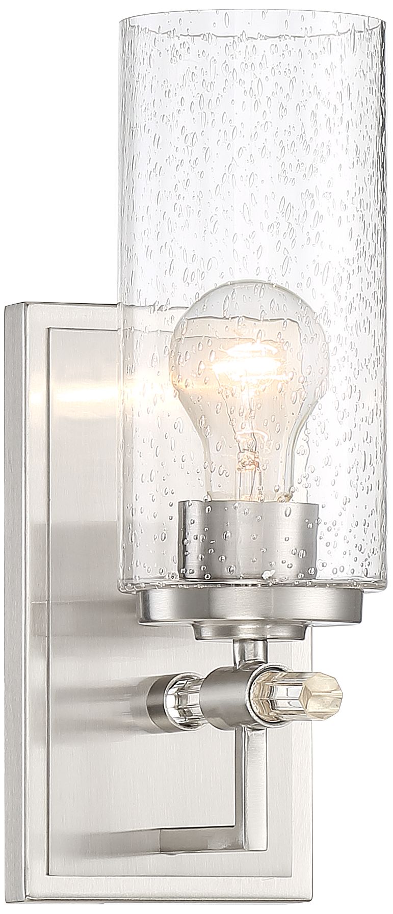 Possini Euro Portneuf 13" High Brushed Nickel Wall Sconce