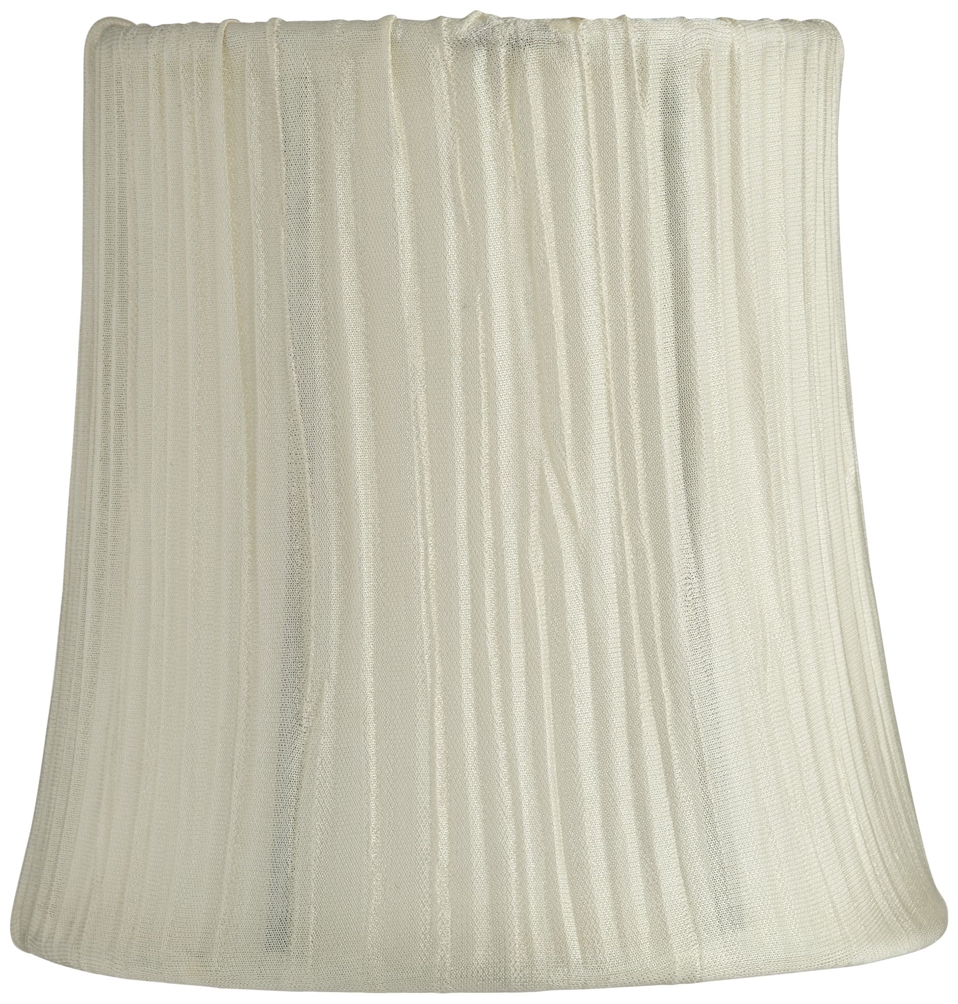 Peaks Cream Mushroom Pleated Lamp Shade 4x5x5 (Clip-On)