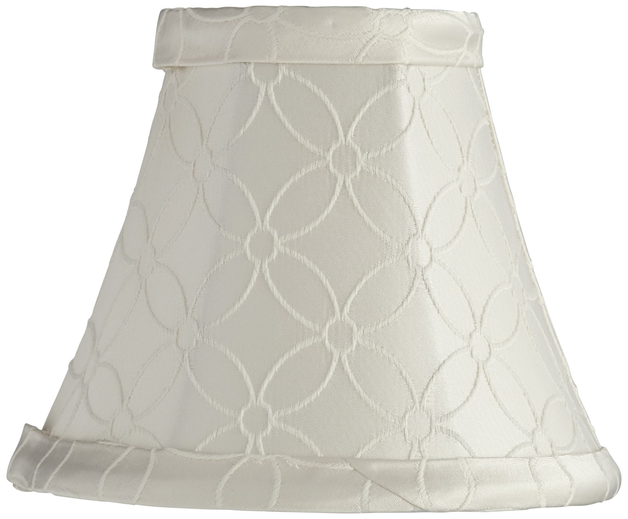 An Qing Off-White Bell Lamp Shade 3x6x5 (Clip-On)