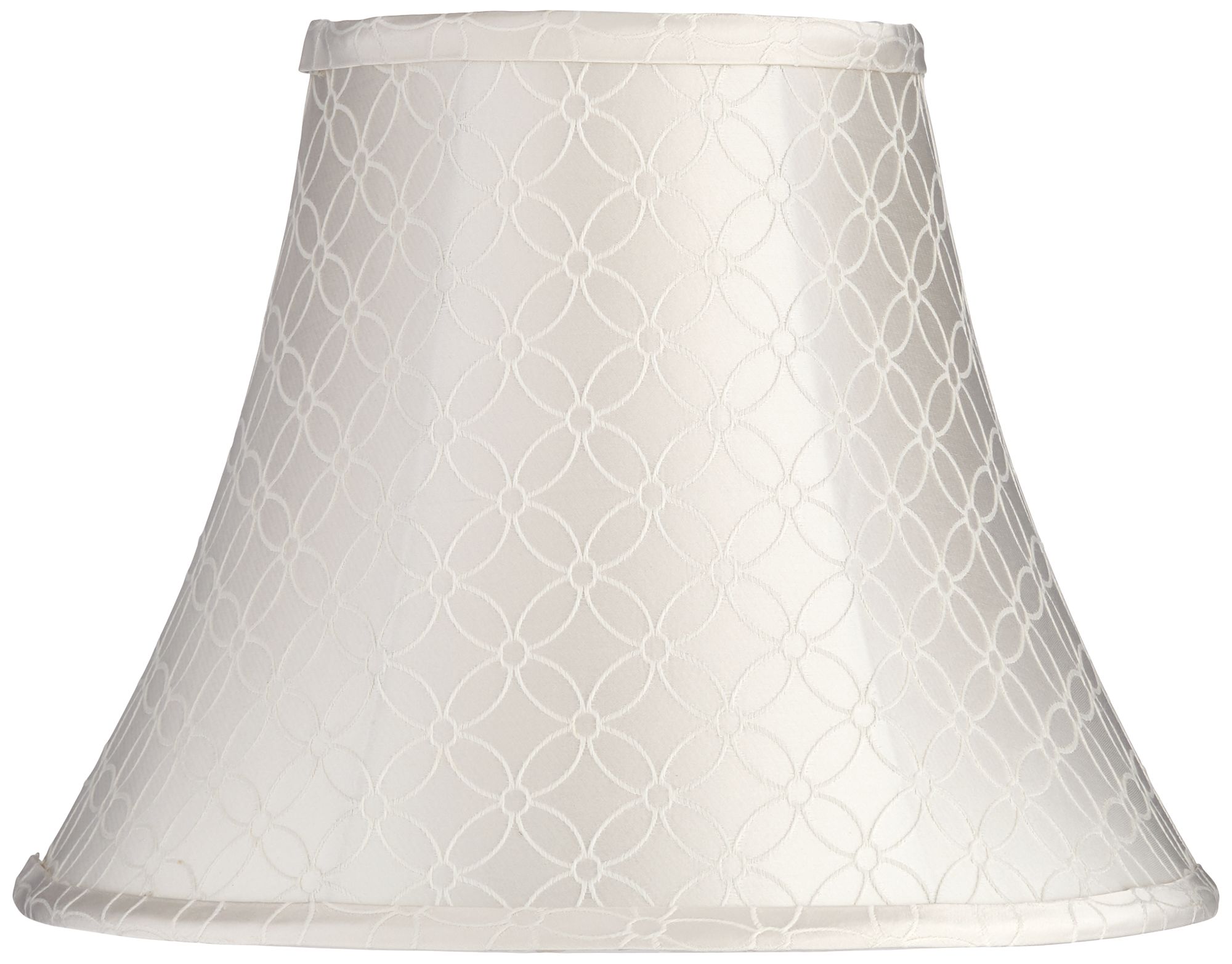 An Qing Off-White Bell Lamp Shade 7x14x11 (Spider)