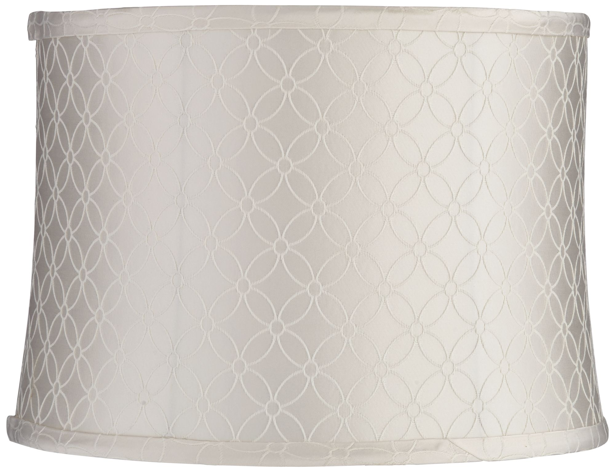 An Qing Off-White Drum Lamp Shade 13x14x10 (Spider)