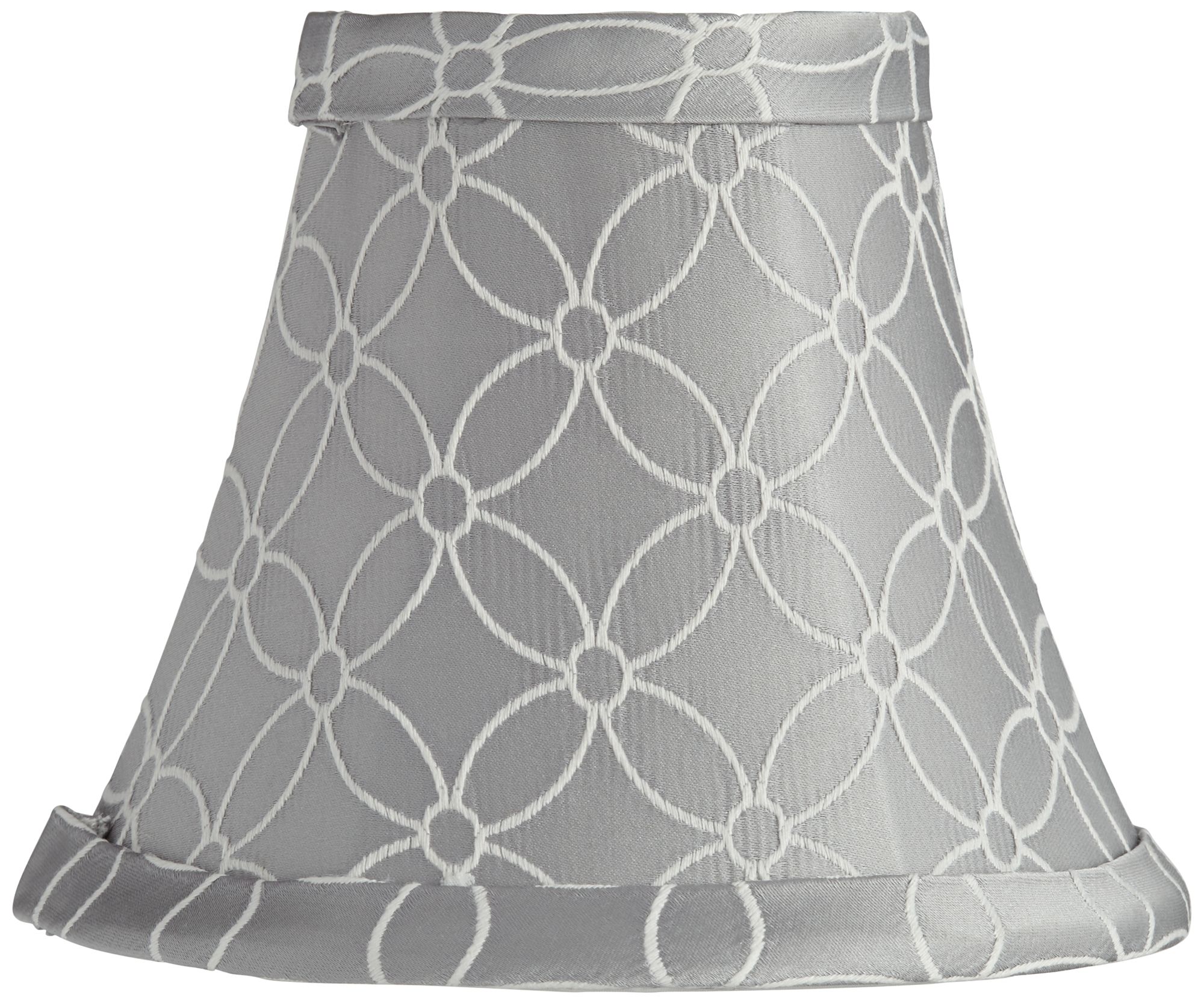 An Qing Gray Bell Lamp Shade 3x6x5 (Clip-On)