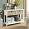 Flavius 44" Wide White 2-Drawer Wood Console Table