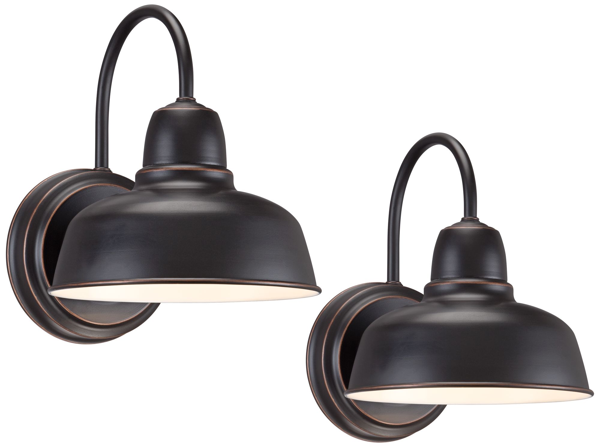 Urban Barn Bronze Indoor-Outdoor Wall Lights Set of 2