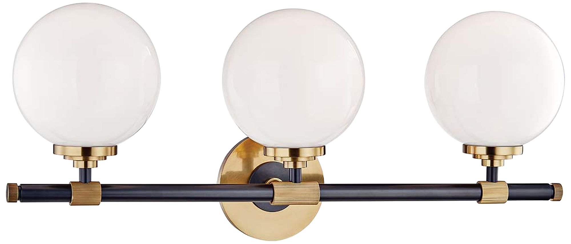 Bowery 23 3/4" Wide Aged Old Bronze 3-Light Bath Light