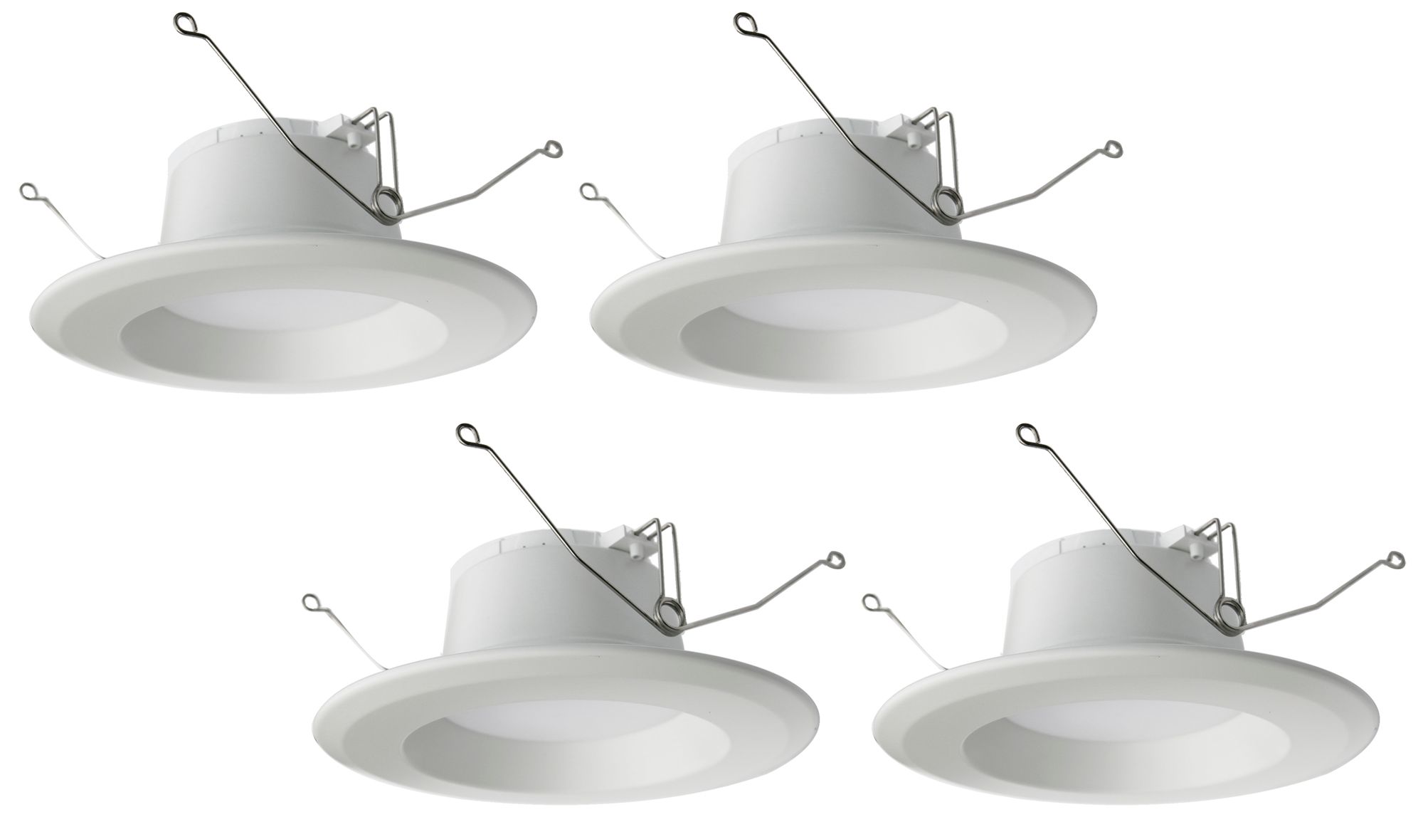 Tesler 5"/6" 15W Dimmable LED Retrofit Trims 4Pack 73E90 Lamps Plus