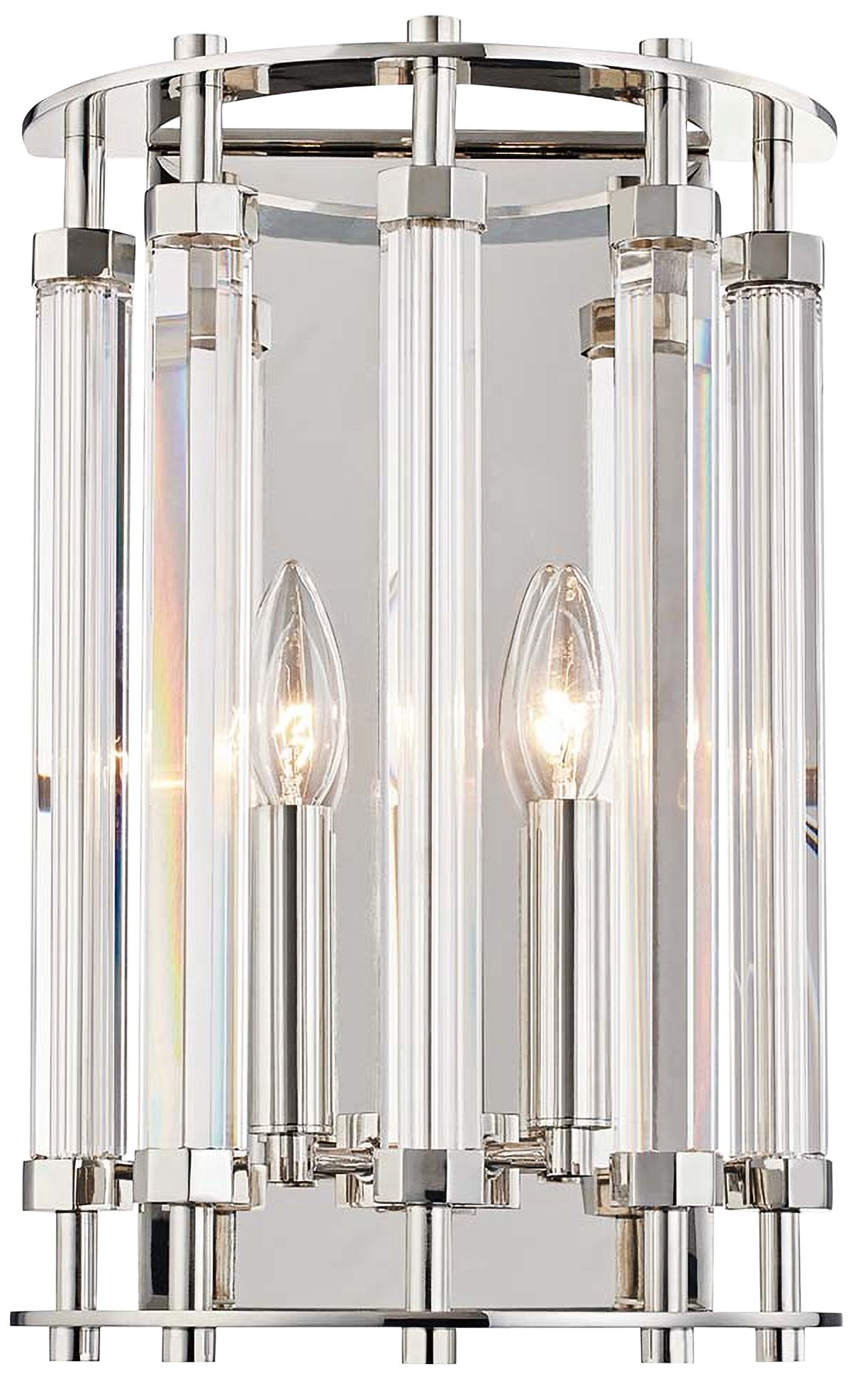Hudson Valley Haddon 15 1/2"H Polished Nickel Wall Sconce