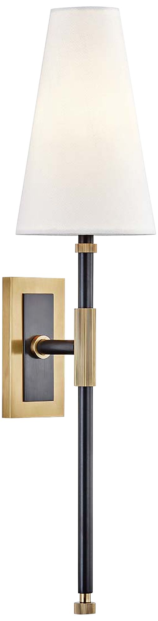 Hudson Valley Bowery 21 1/2"H Aged Old Bronze Wall Sconce