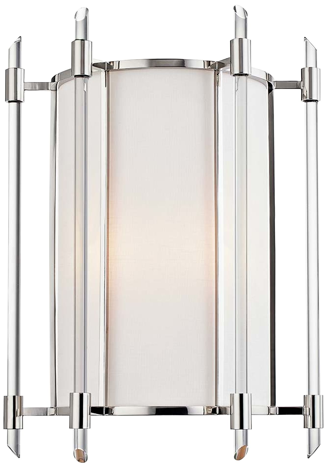 Hudson Valley Delancey 15" High Polished Nickel Wall Sconce