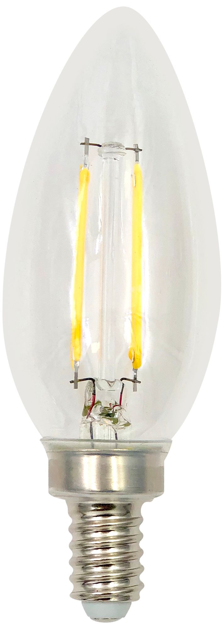 25W Equivalent Clear 2W LED Dimmable E12 Torpedo Bulb