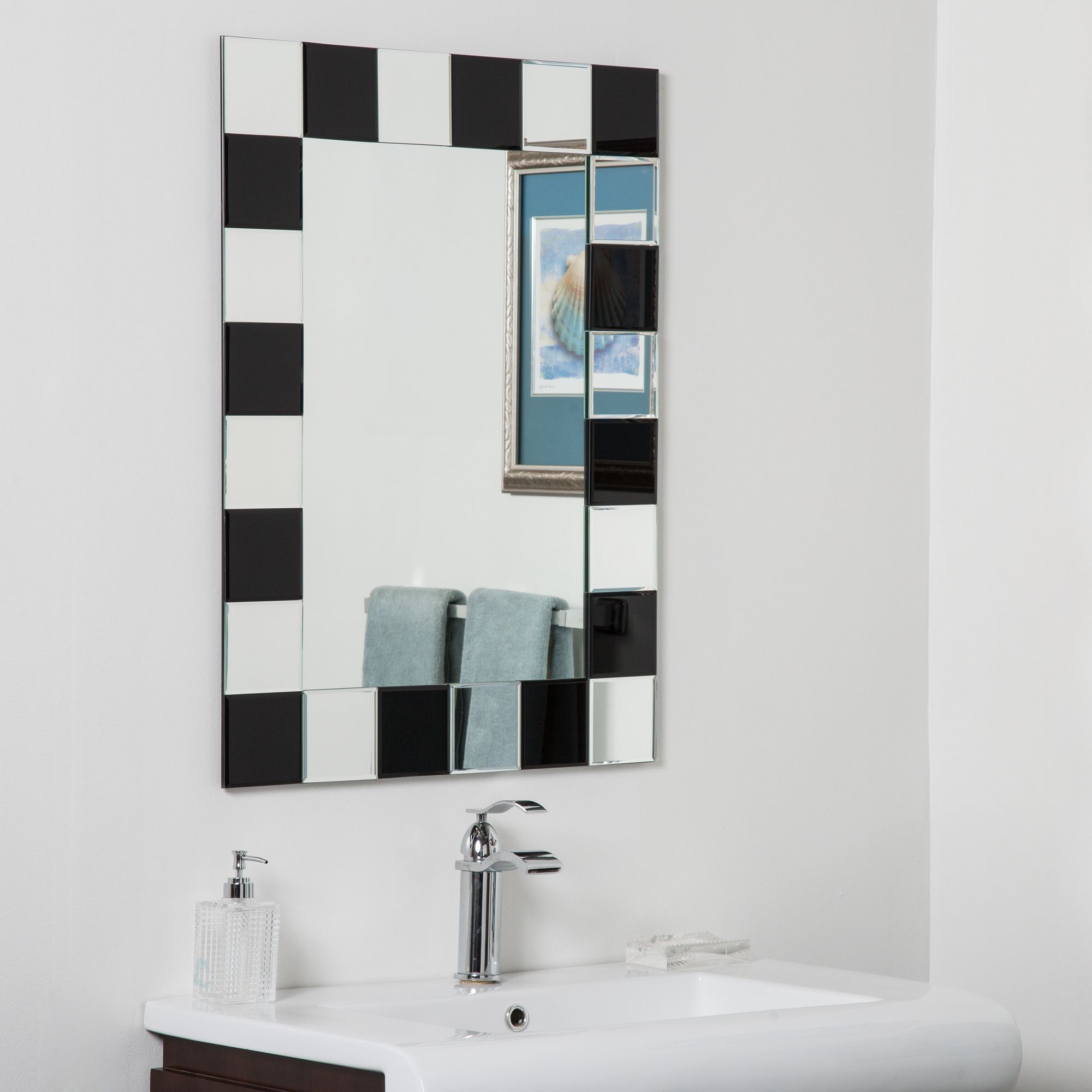 Prince 23 1/2" x 31 Rectangular Frameless Wall Mirror