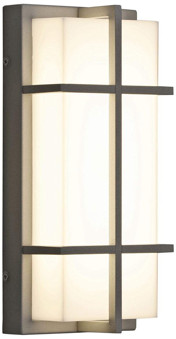 Avenue 12" High Textured Gray LED Outdoor Wall Light