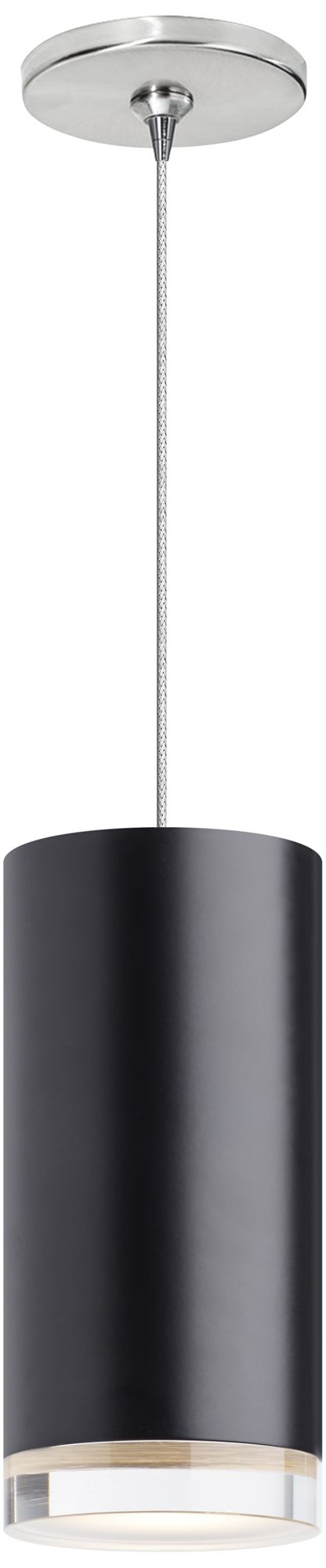 Dobson II 2 1/2" Wide Matte Black LED Freejack Mini Pendant