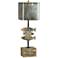 Oliver Rustic Washed Wood Finish Fish Table Lamp