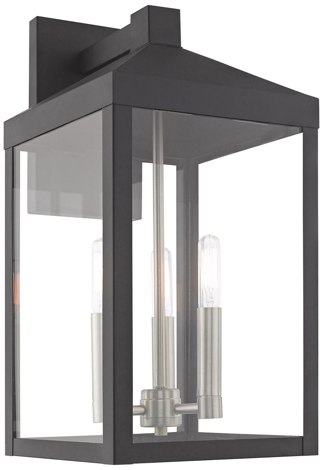 Nyack 17 1/2"H Scandinavian Gray Outdoor Lantern Wall Light