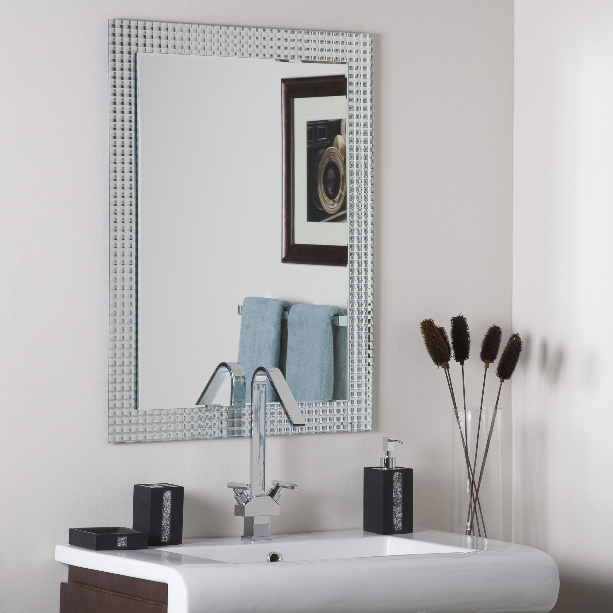 Disco Inferno 23 1/2" x 31 Frameless Wall Mirror
