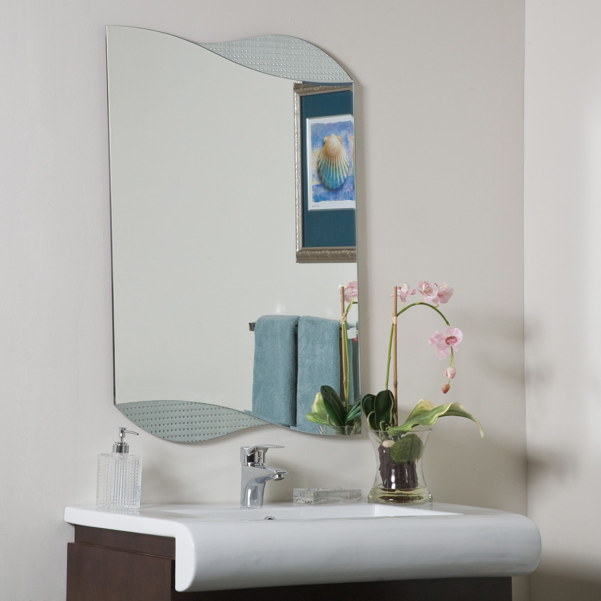 Sonia 23 1/2" x 31 Novelty Frameless Wall Mirror