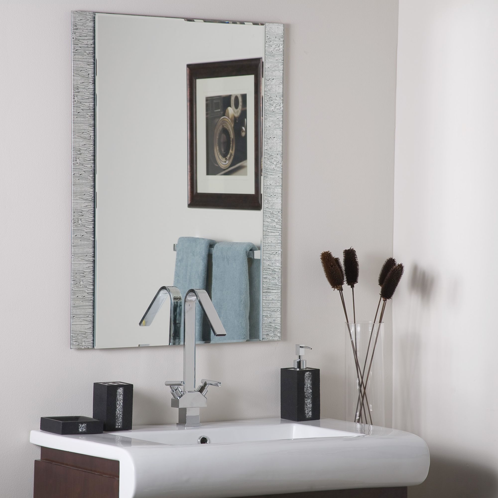 Molten 23 1/2" x 31 Rectangular Frameless Wall Mirror